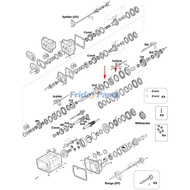 1 PC Synchronizer Ring for ZF Transmission for Other Construction Equipment