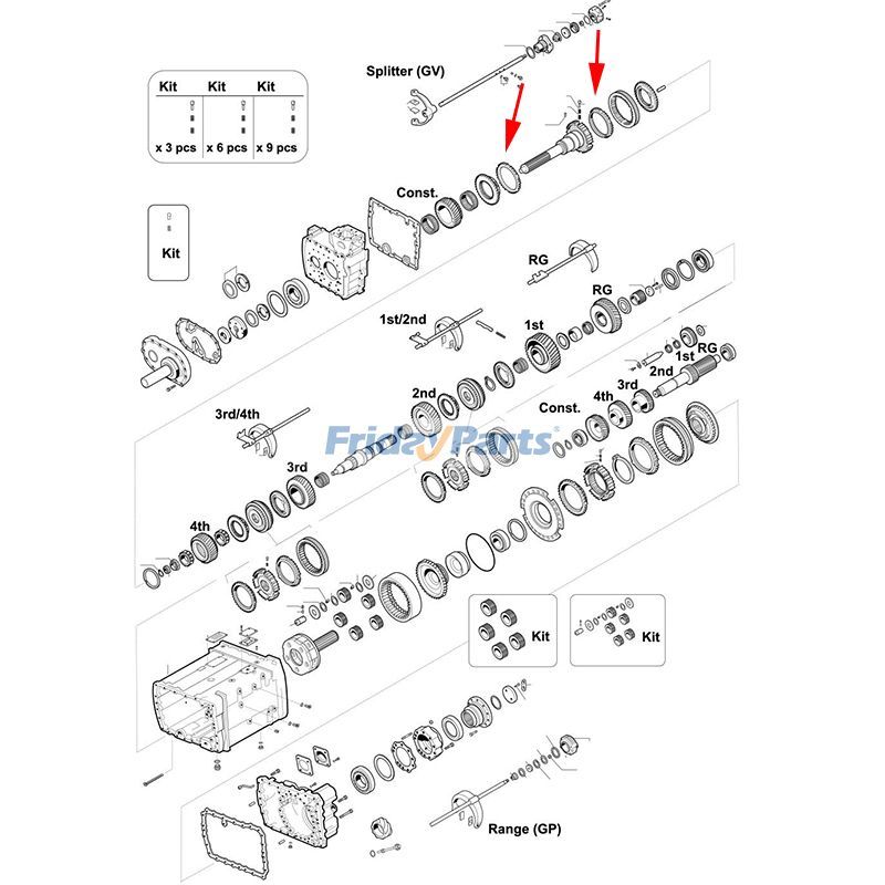 1 anillo sincronizador 1304 304 686 para transmisión ZF 16K130 16S112 16K160 16K190 Para ZF