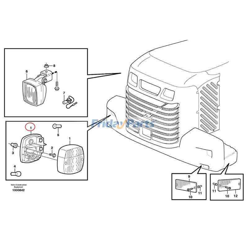 FridayParts Tail Lamp EL70 EW130 EW140 EW150 EW160 EW200 EW230 L60G L70F