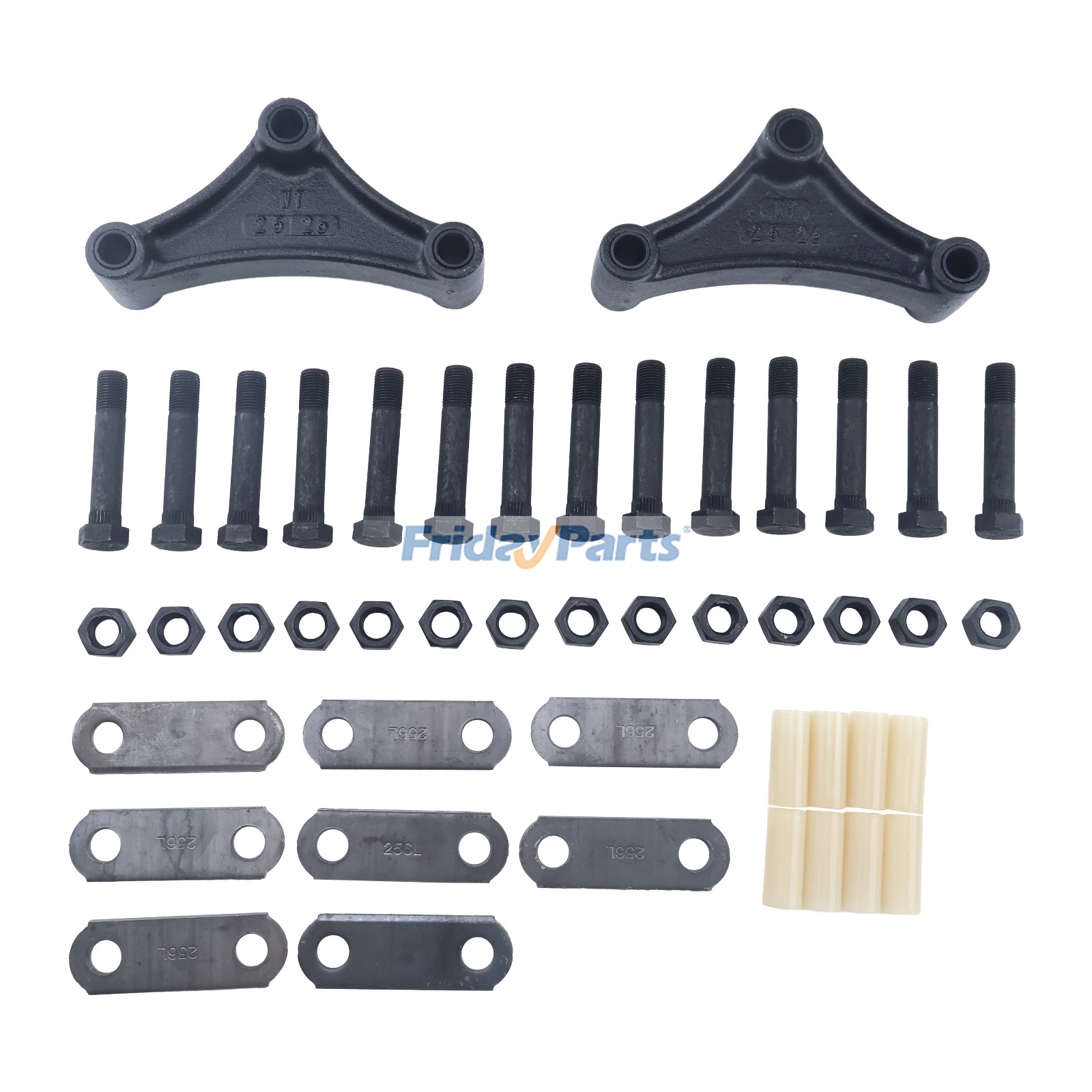 Tandem Axle Trailer Leaf Spring Suspension Rebuild Kit SRK-TA-SB-356E for 3500–7000LB Trailer