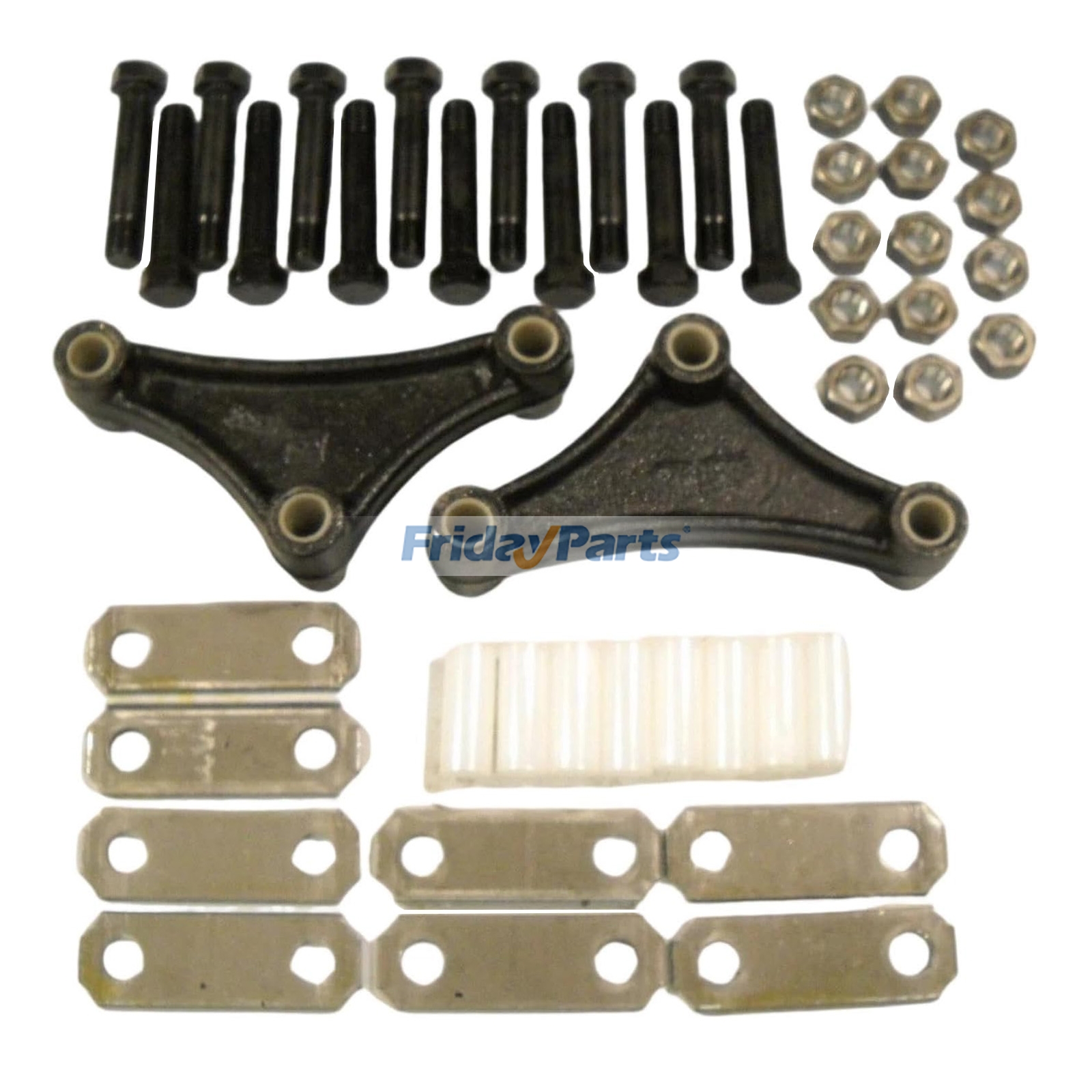 Tandem Axle Trailer Leaf Spring Suspension Rebuild Kit SRK-TA-SB-356E for 3500–7000LB Trailer