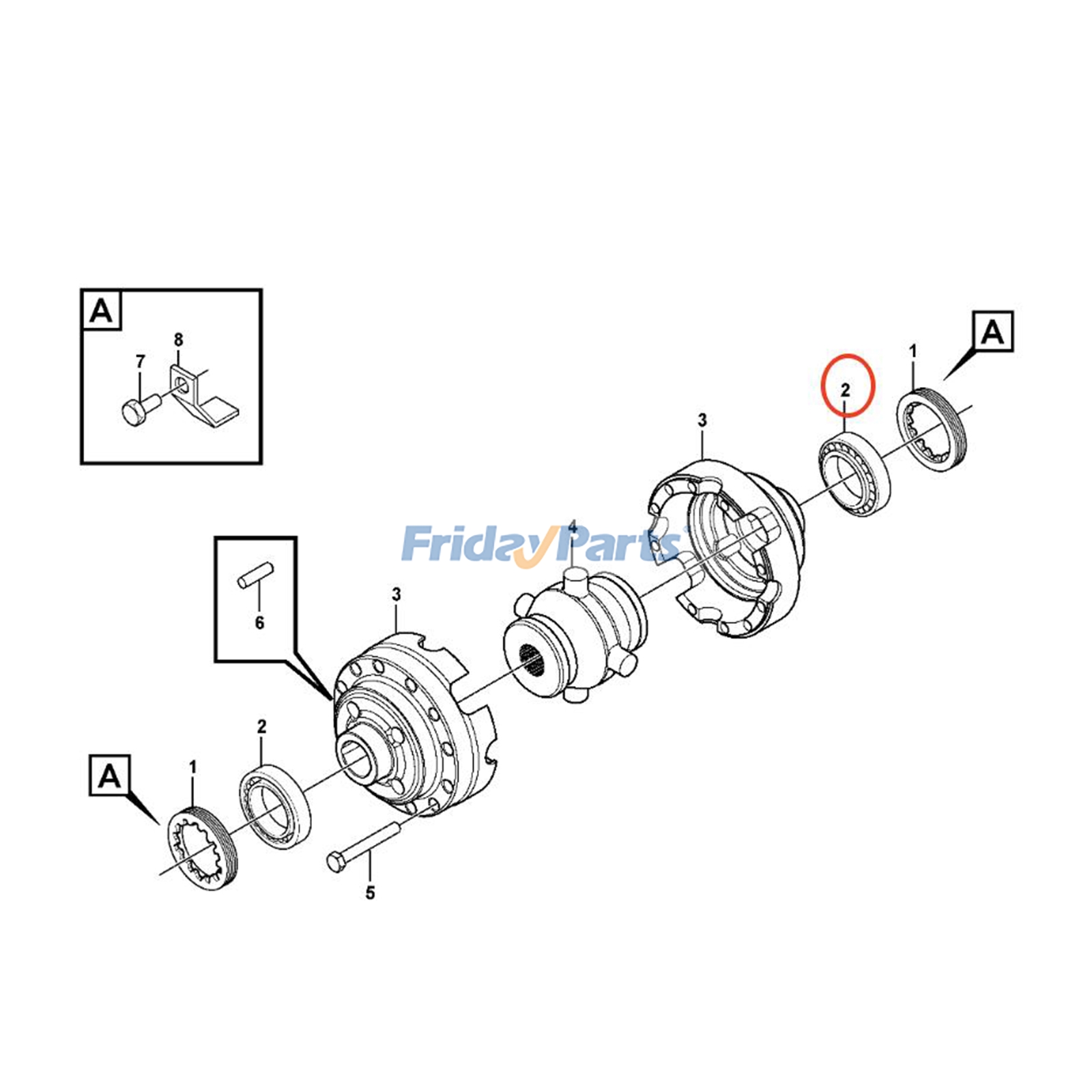 Kegelrollenlager 17451914 für Volvo Verdichter SD110B SD110BAfür Für VOLVO