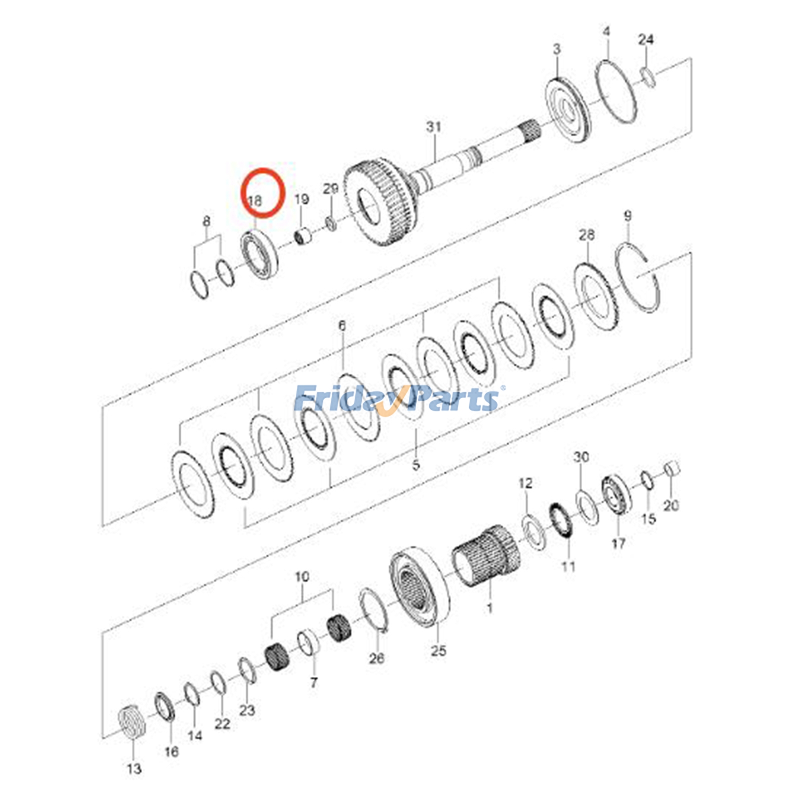 Kegelrollenlager XKCF-00073 für Hyundai Gabelstapler 20D-9 20G-7 20L-7 20LC-7 15D-9 18L-7 25D-7 30LC-7für Für HYUNDAI