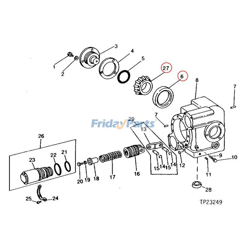 FridayParts Tapered Roller Bearing Set