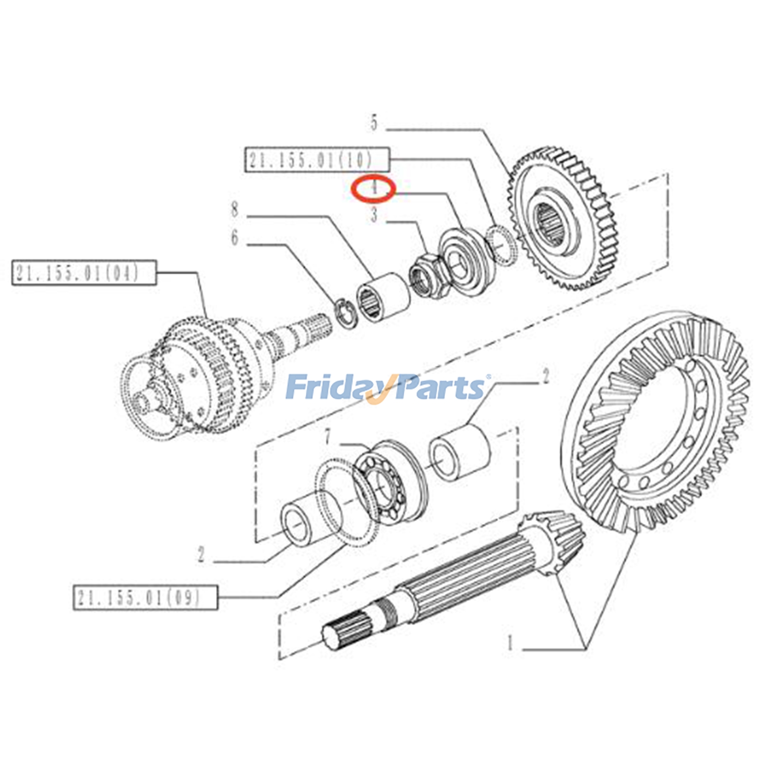 Rodamiento de rodillos cónicos 5138727 para tractor New Holland T5.95 T5.120 T6.120 T6.180 T6010 T6020 T6030 T6040 Para Ford,Para New Holland,Para OTRA MARCA,Para Fiat