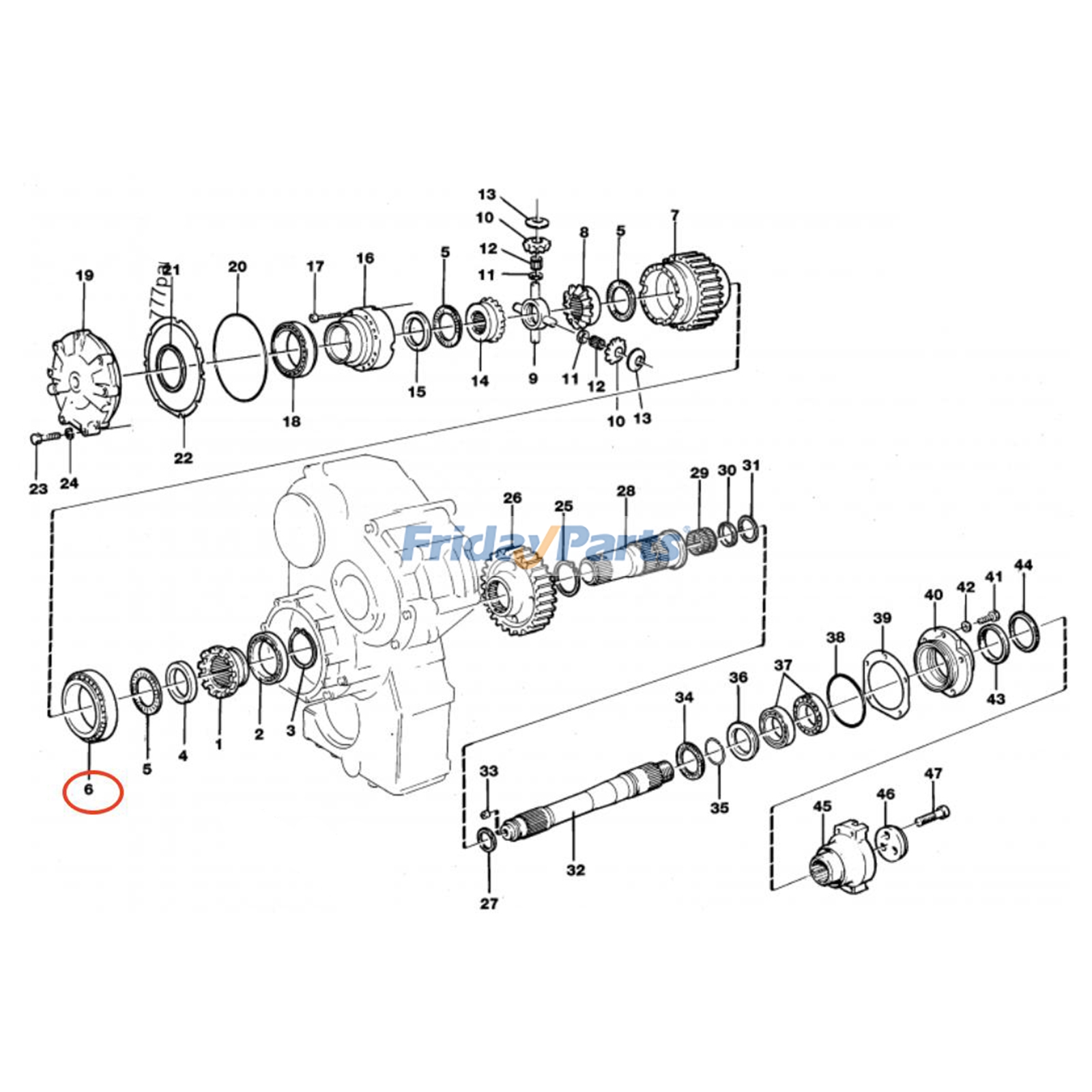 Rodamiento de rodillos cónicos VOE184836 para cargadoras Volvo L110E L120C L120D L120E L150 L180 L90C L90D Para VOLVO