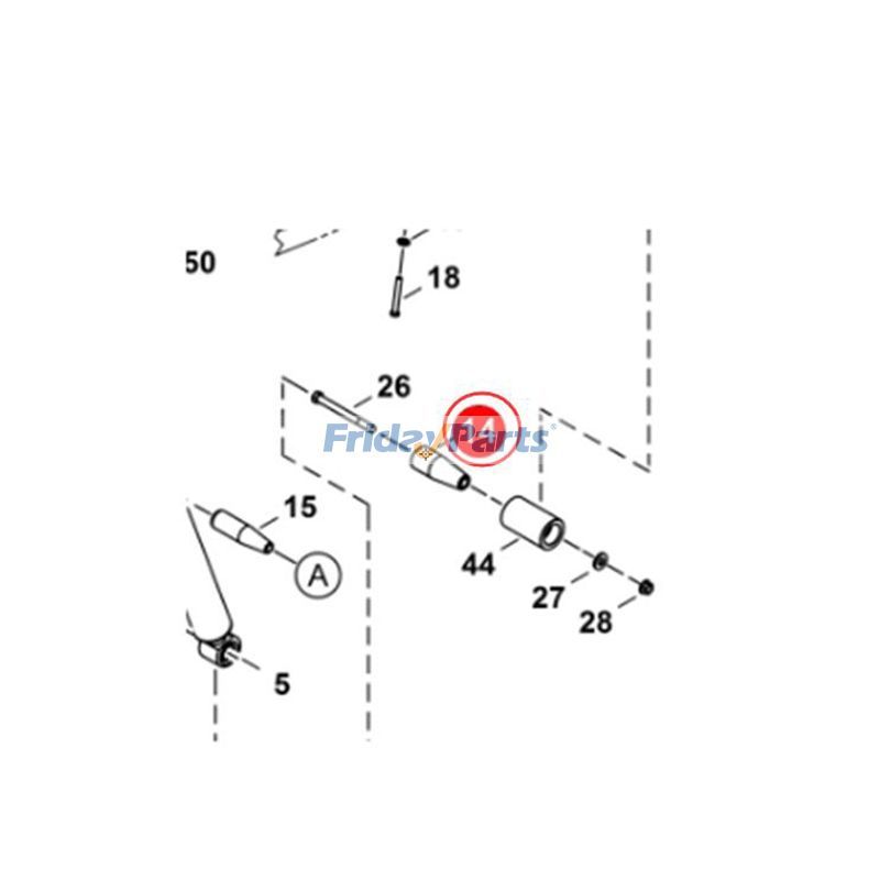 Tapper Pivot Pin 7170609 for Loader