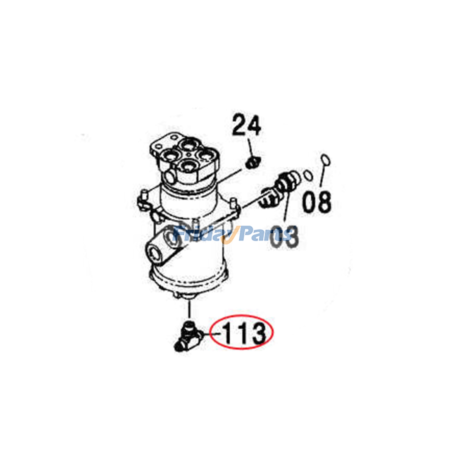 Raccord en Tpour Nacelle Élévatrice,Grue,Moteur,Pelle
