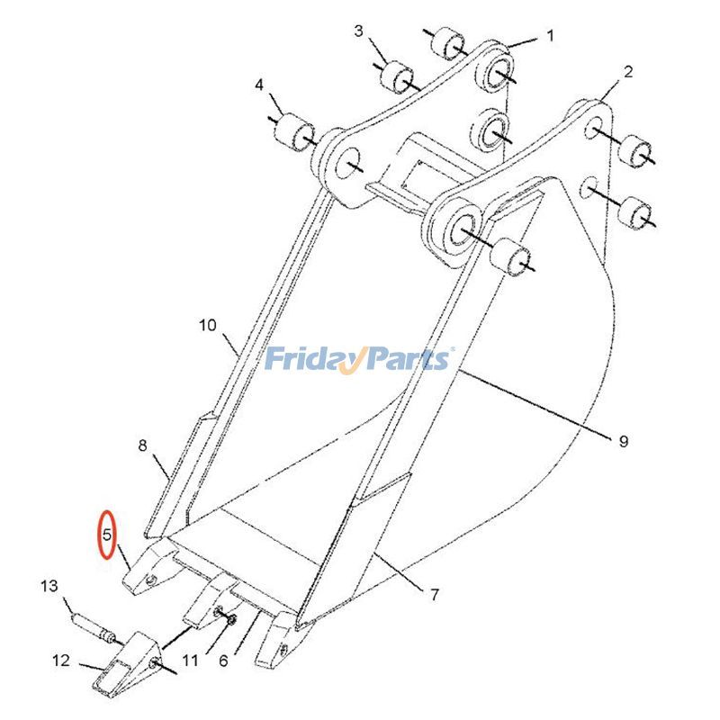 Adaptateur de dentspour Moteur,Chargeur,Tracteur