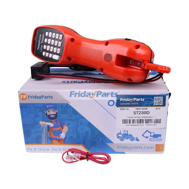 Telephone Line Tester ST230D Butt Set Lineman Test Sets LCD Dry Battery