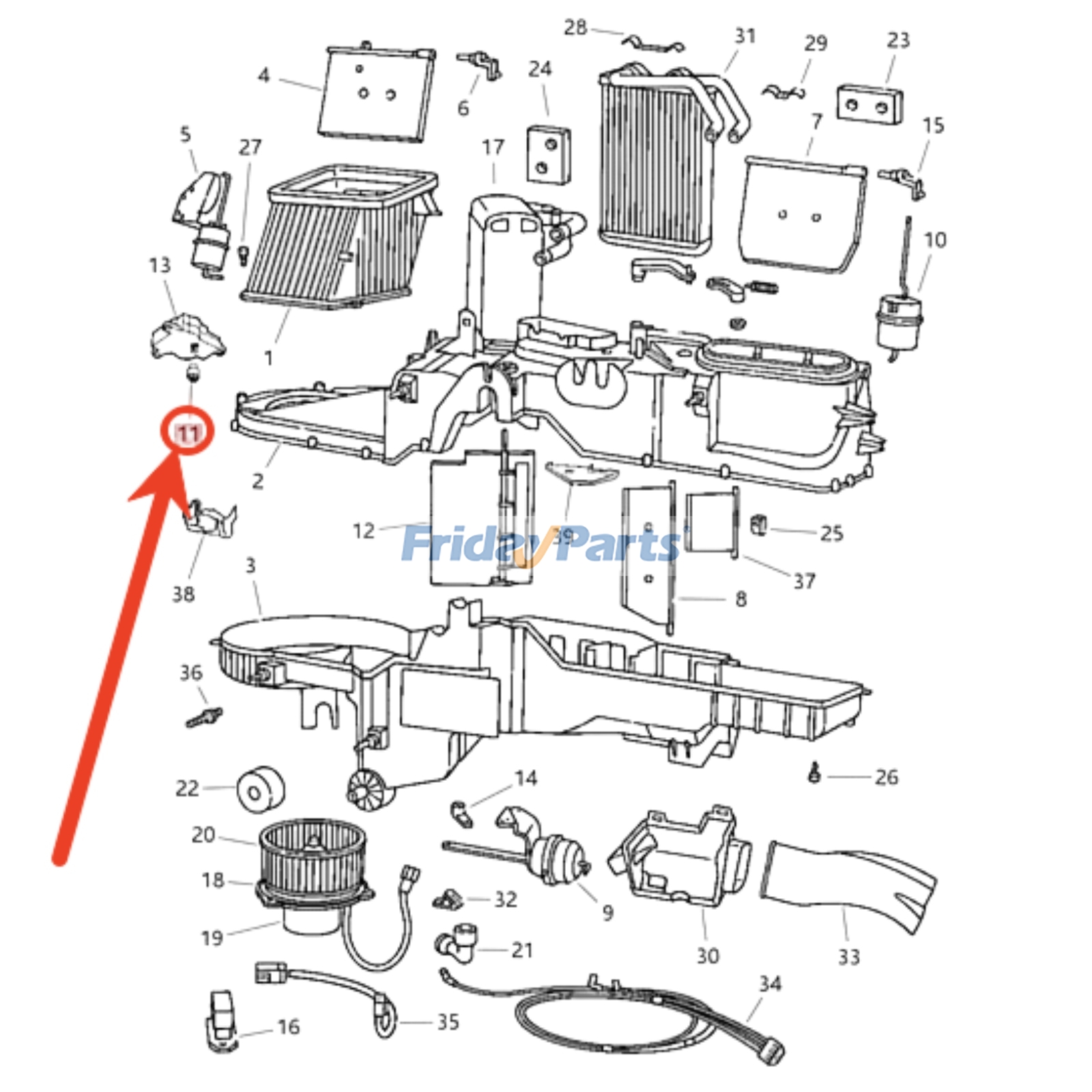 Couplage servo de porte de température pour Véhicule Pour Dodge