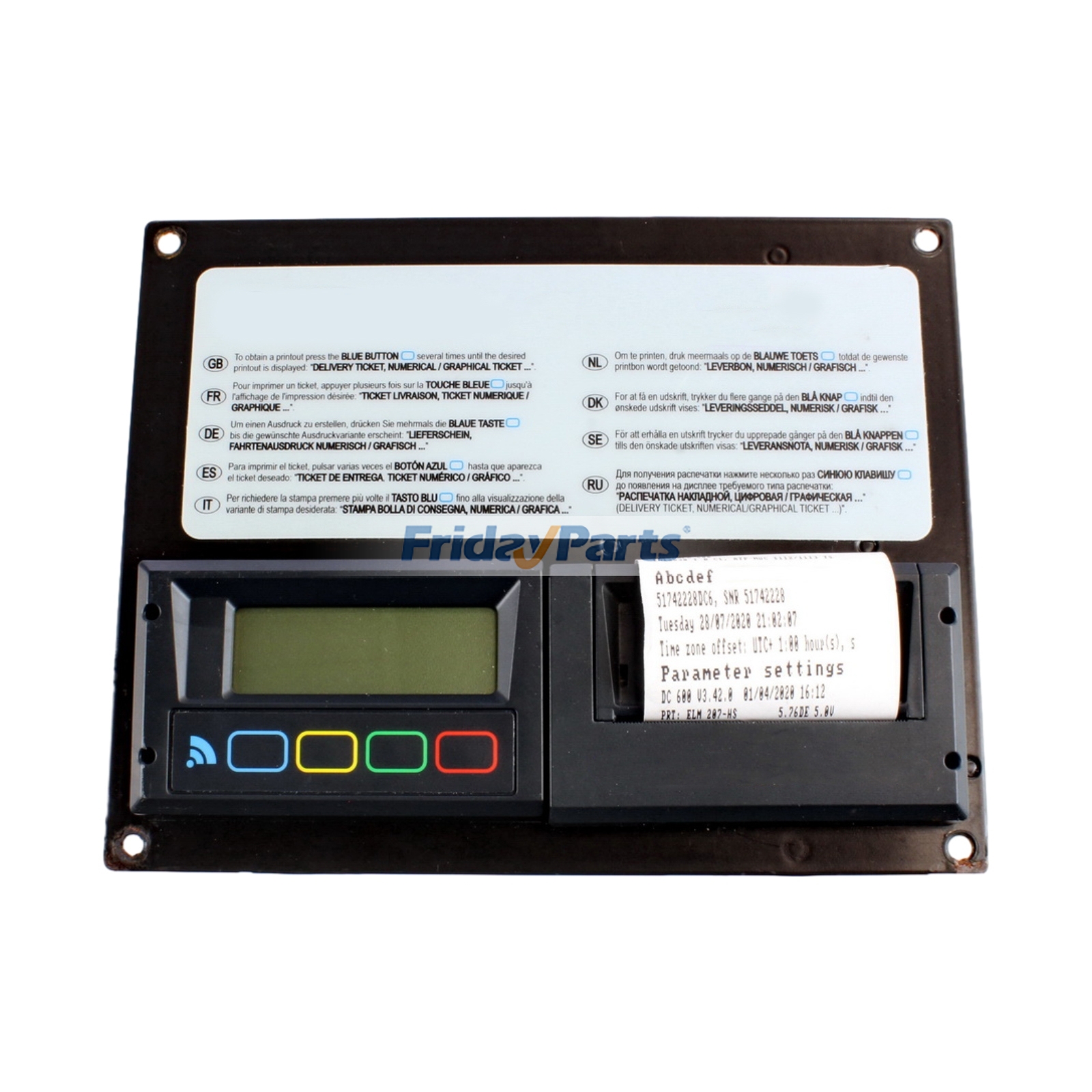 Registrador de temperatura 79-60836-03 para el sistema de refrigeración de transporte Carrier Datacold 600T para Refrigeración de transporte