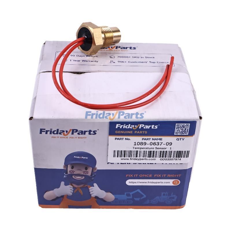 Temperature Sensor 1089-0637-09 for Atlas Copco Air Compressor