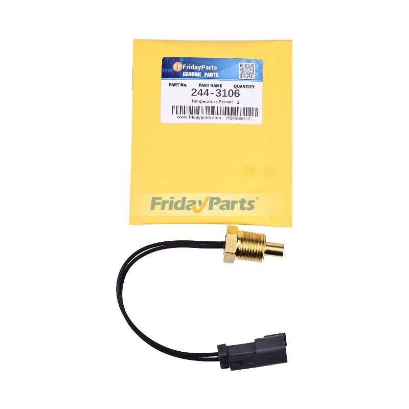 Sensor de temperatura 244-3106 para cargadora Caterpillar CAT 414E 420D 428D 434E 444F 450E