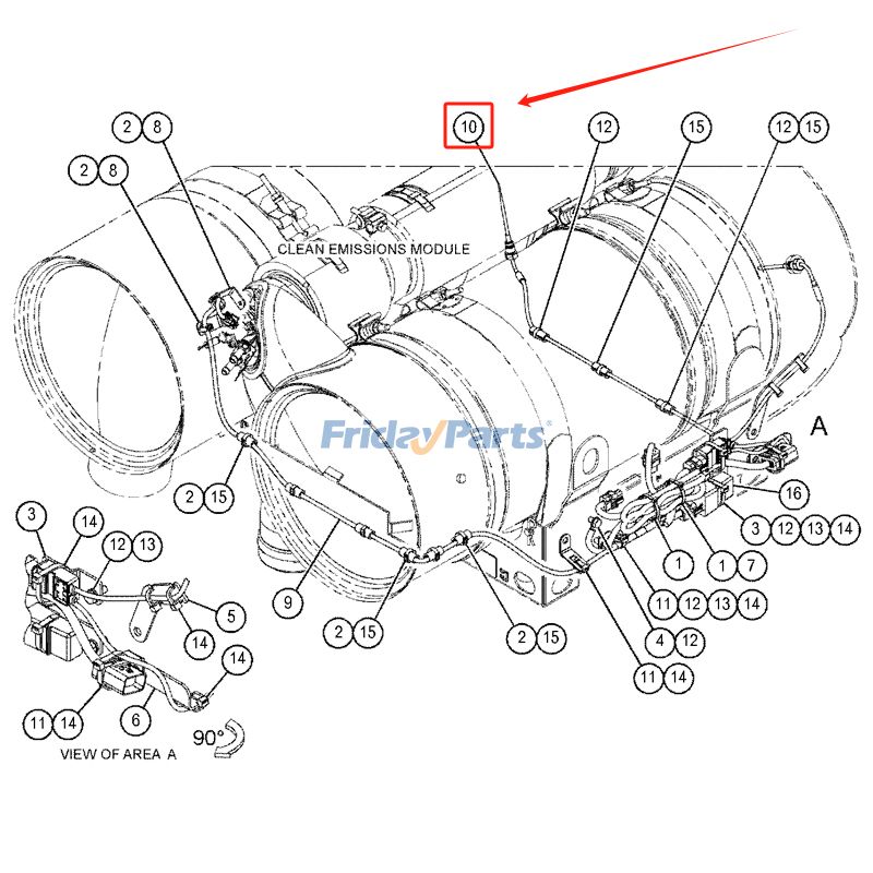 Sensor de temperatura 457-5988 para motor Caterpillar CAT C13 G3406 