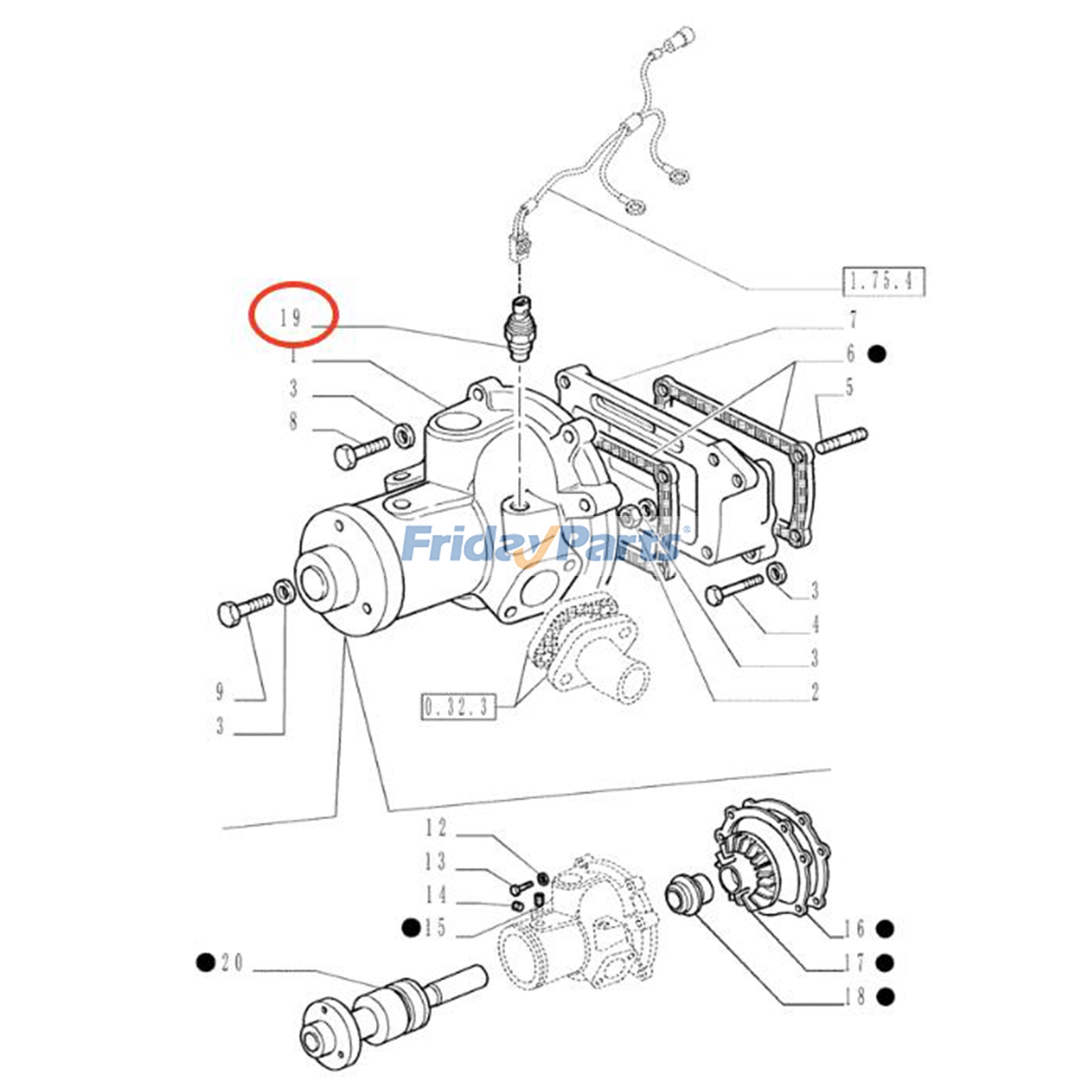 CASE用温度センサー