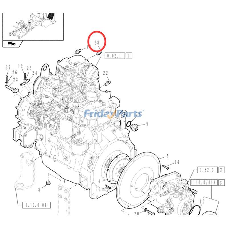 Sensor de temperatura 87709775 para motor CASE F4BE0484C D601 Excavadora WX145 WX165 WX185 WX210 WX240