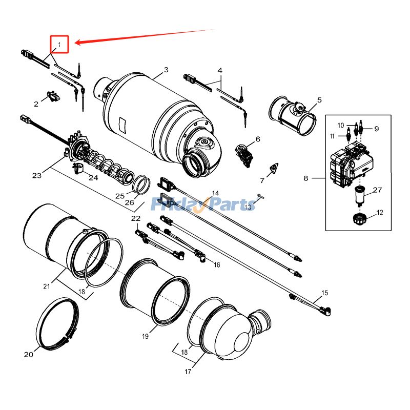 Sensor de temperatura RE563691 para motores John Deere 4045 6068 450P 505P 650P 6175M 6175R 6195M 6195R 6215R Para JOHN DEERE