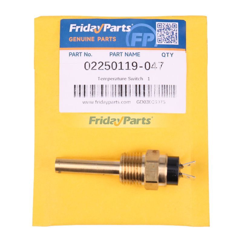 Interrupteur de température 02250119-047 pour compresseur d'air Sullair