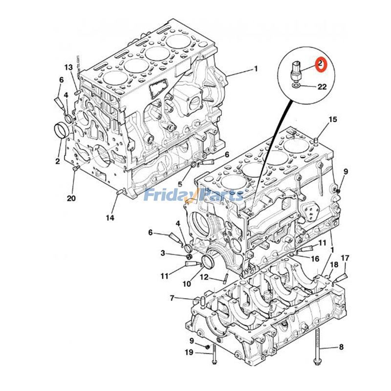 Temperature Sensor Switch  for Engine,Forklift,Loader