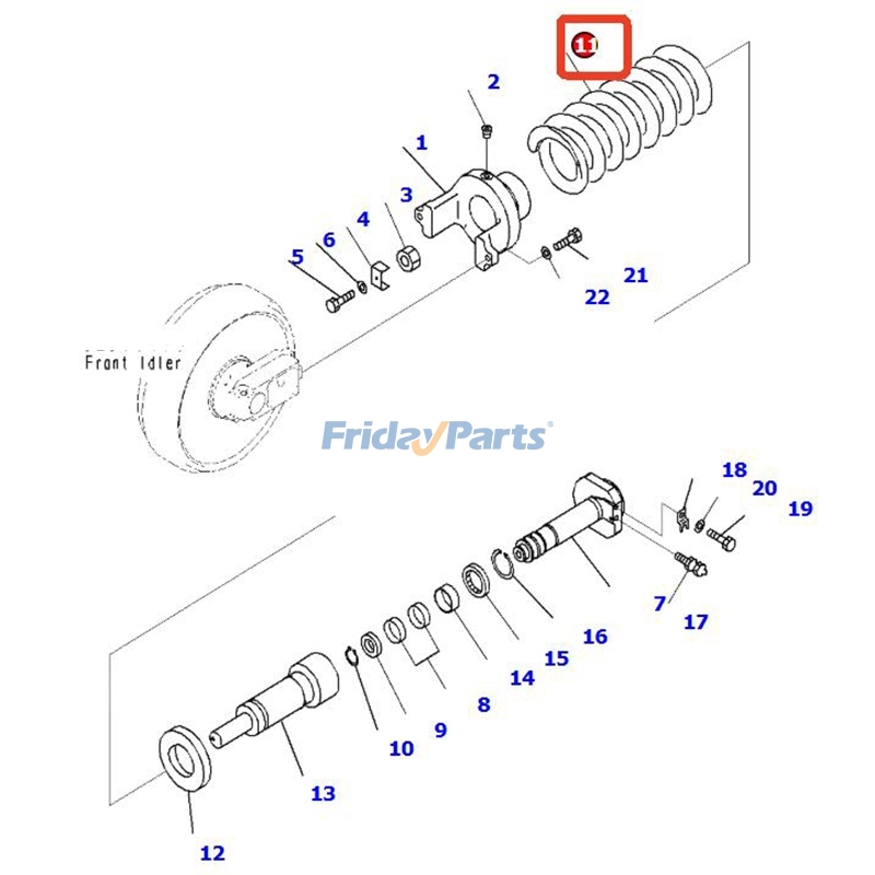 Tension Spring for Excavator