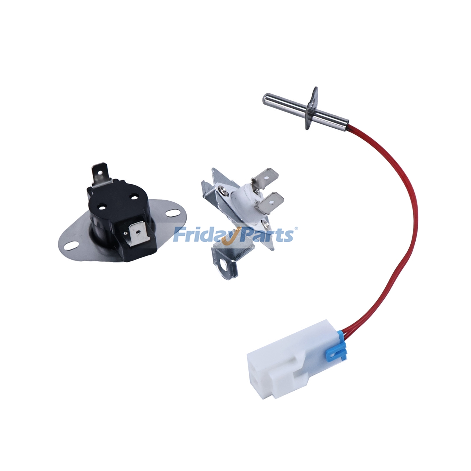 FridayParts Thermistor Assembly Thermostat Thermal Fuse Kit
