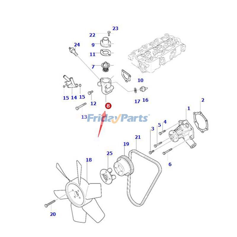Thermost-Fitting Doosan Daewoofür BaggerFür DOOSAN