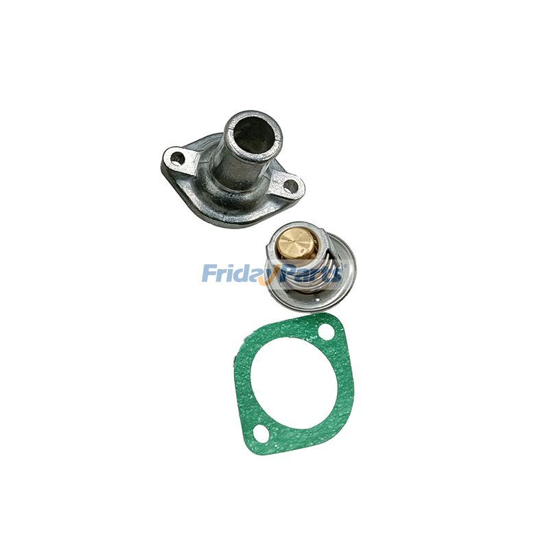 Termostato 2500870 Tapa 554086 Con junta 4145869 para motor Kubota Z482 D662 D722 Cortadora de césped Jacobsen de FridayParts