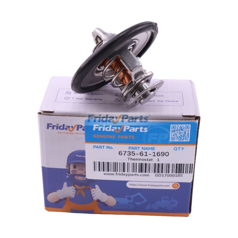 Thermostat 6735-61-1690 6732-61-1610 für Komatsu 4D102E 6D102E Motor PW160-7 GD530A-2 WA120-3 WA180-3 WA250-3