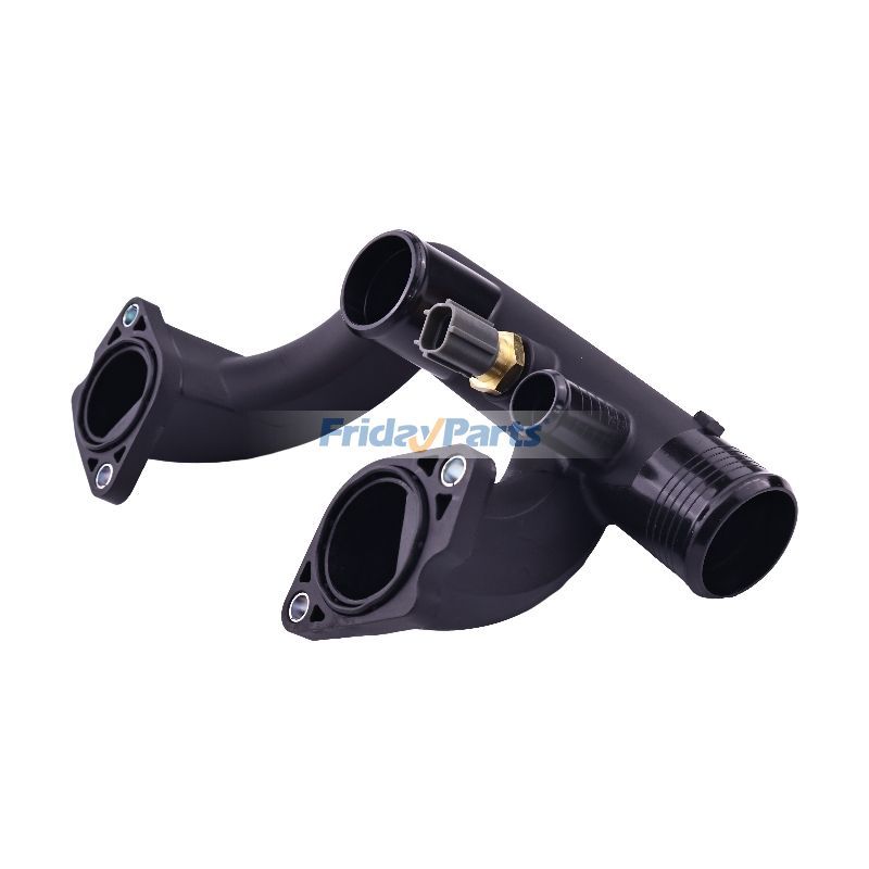 Thermostat Cover Water Outlet Pipe with Sensor 96JV8A504BD for Jaguar XK8 XJ8 Vanden Plas 1997-2003
