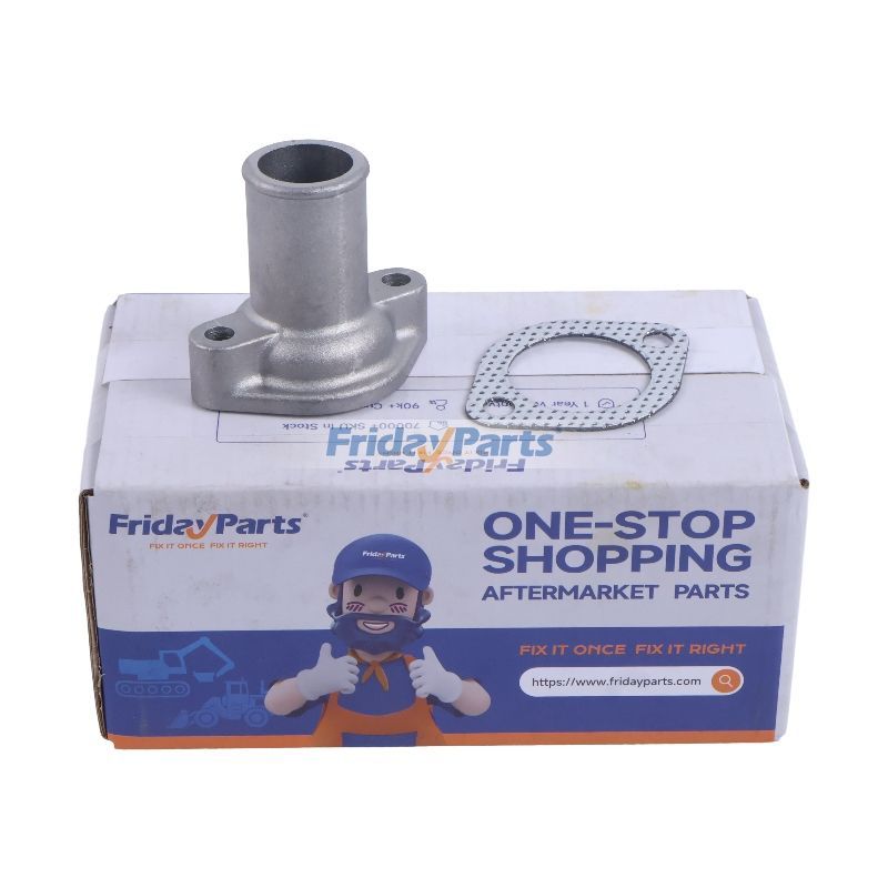 Thermostatabdeckung mit Dichtung 15321-73260 16221-73270 für Kubota D1703 Motor KX040 KX121 KX161-3 U45 L235 L245für Für KUBOTA