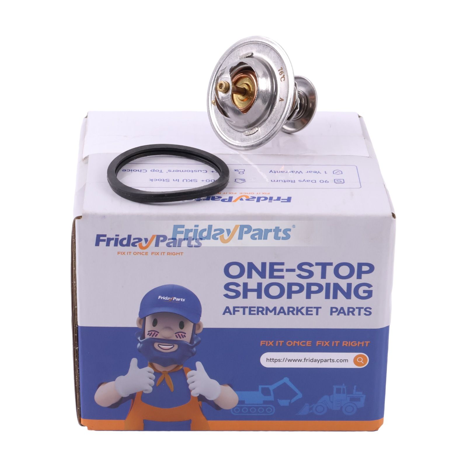 Thermostat DZ120502 für John Deere 4045HL480 Motor 1854 5100R 5E-854 6150J 7525 Traktor 210P 410L Lader