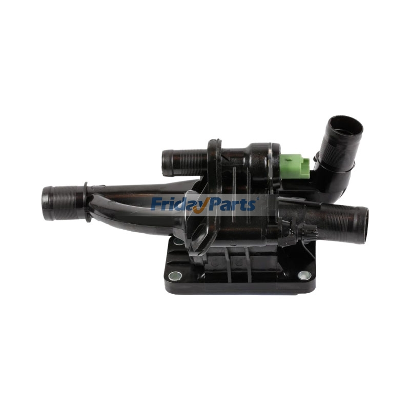 Carcasa del termostato 9M5Q8A586BA 9670253780 para Ford Fiesta MK6 Focus Peugeot 206 207 307 308 407 1996-2018 Citroën Berlingo C2 C3 C4 C5 1998-2018