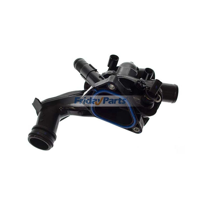 Thermostat Housing Assembly 11538674895 11538699290 for 2007-13 Mini Cooper Engine Upper and Lower 2-prong Male Terminal