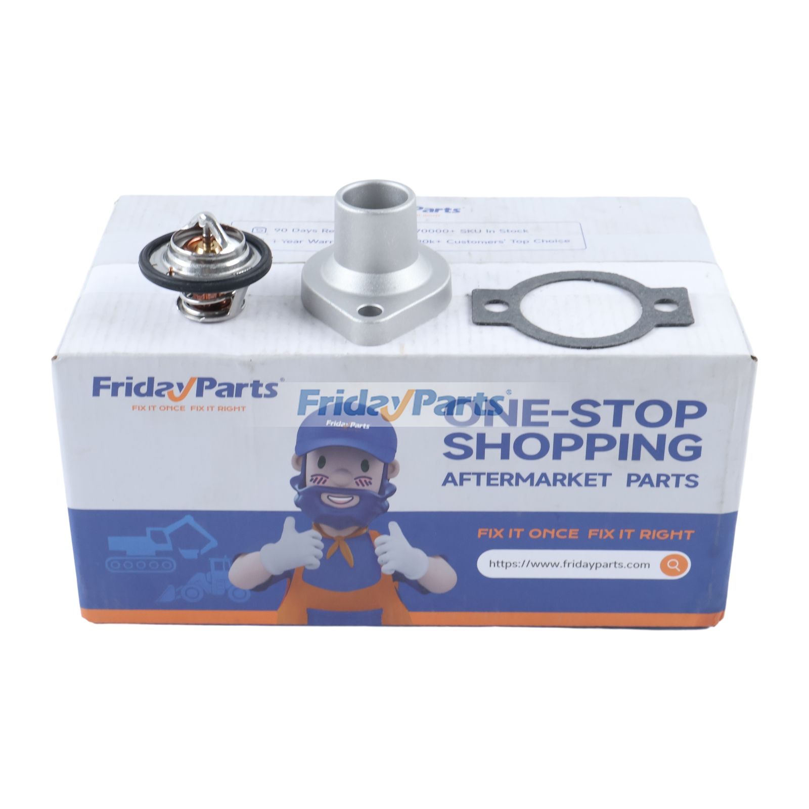 Thermostat-Kit und Abdeckung 129350-49800 129350-49530 für Yanmar-Motor 2TNV70 3TNE74 3TNE68C 3TN66E 3TNE68 3T84HLE