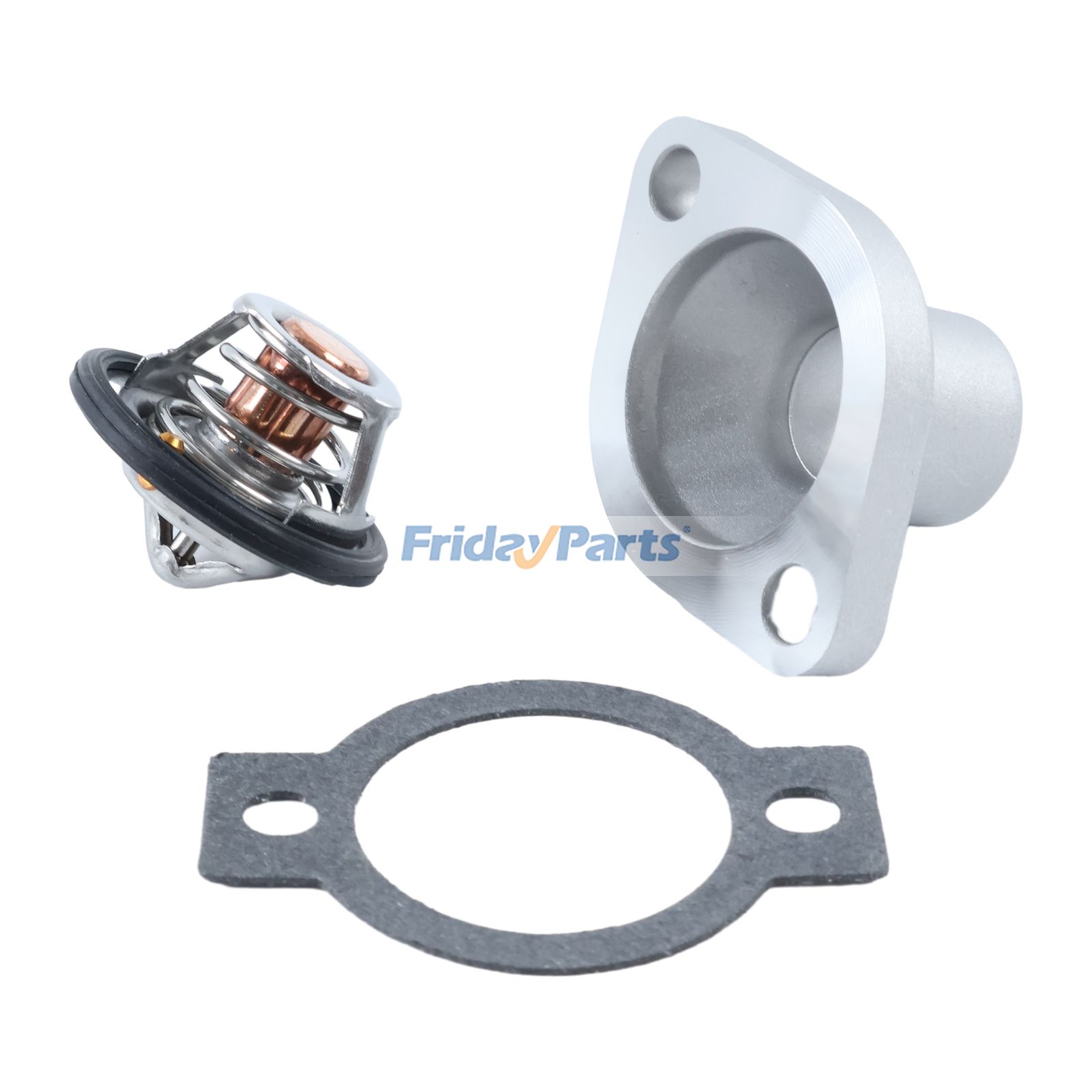 FridayParts Thermostat-Kit und Abdeckung für Yanmar 2TNV70 3TNE74 3TNE68C 3TN66E 3TNE68 3T84HLE