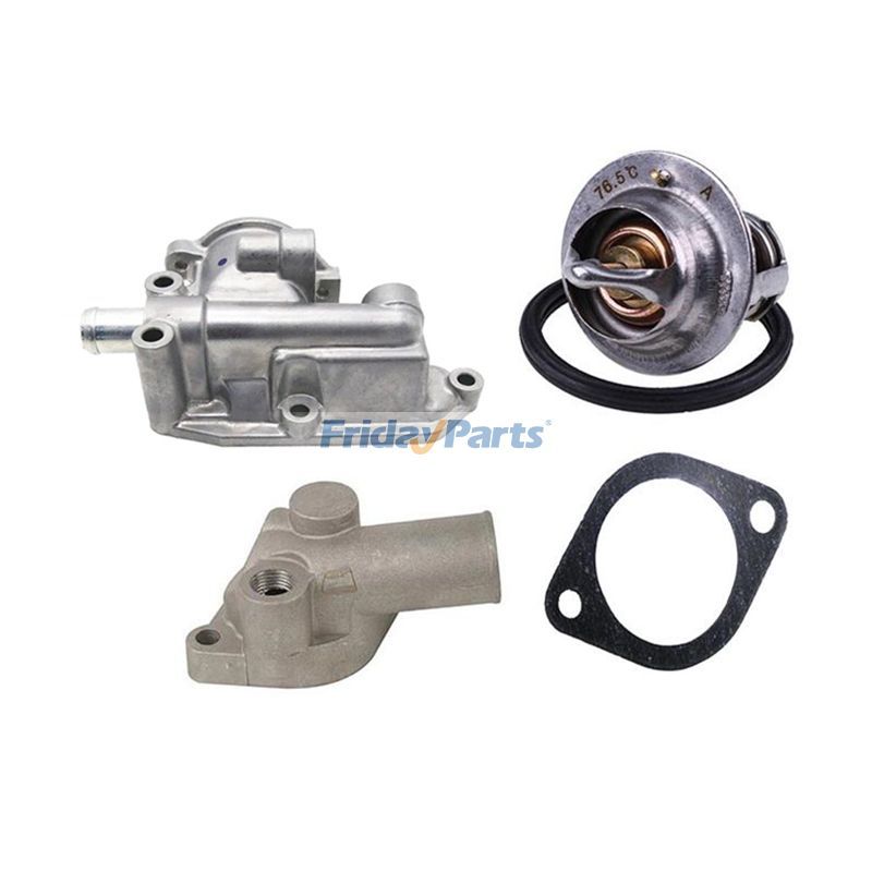 Thermostat-Kit & Gehäuse & Wasserauslassrohr 02/800418 02/800416 02/800419 02/800415 für JCB Bagger JS70