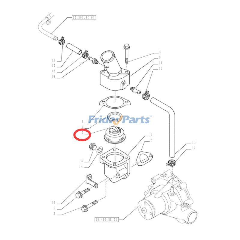 FridayParts Thermostat Kobelco