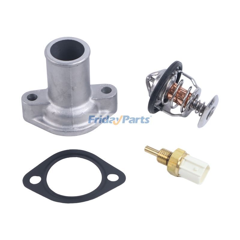 Thermostat avec joint 1A021-73012 1A021-73270 et couvercle 15321-73260 et capteur T1063-65660 pour moteur Kubota V2203 V2403pourPour KUBOTA