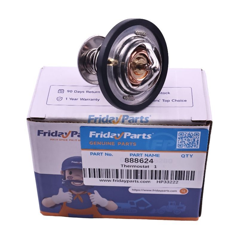 Thermostat 888624 für Volvo-Motor D2-55 D2-50F D2-60F D2-75 D1-13 D1-20B D1-30 D2-40 D2-75 D2-75C D1-13