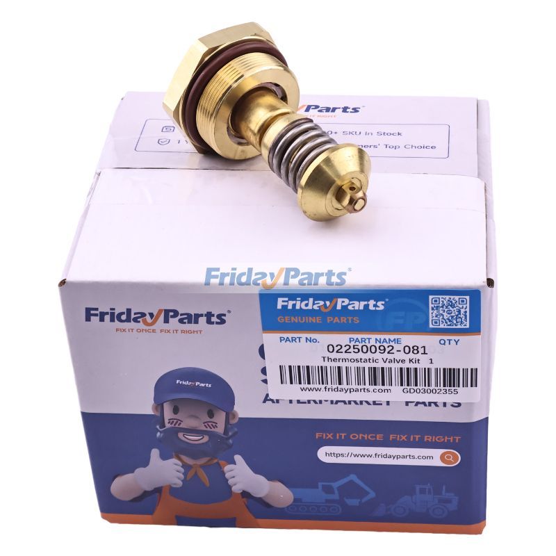 Kit de vanne thermostatique 02250092-081 pour compresseur d'air Sullair