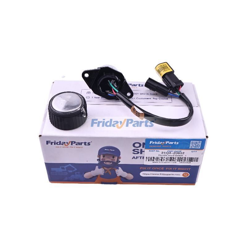 Throttle Knob Switch 21Q4-20812 for Hyundai HX180 L R140LC R210W CASE CX57C CX60C Excavator