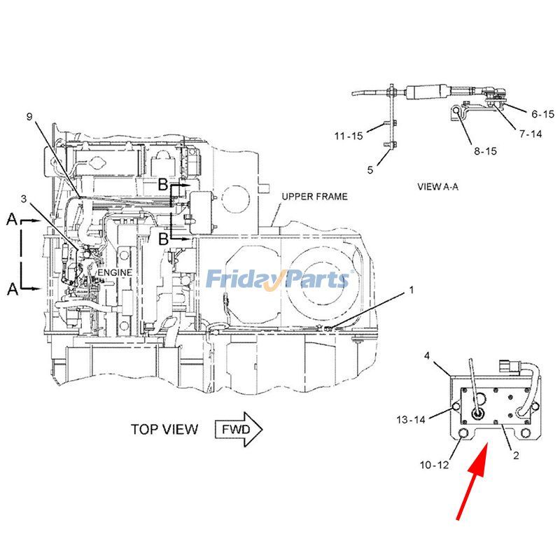 Motor del acelerador 305-5954 para motor Mitsibishi 4M40 Excavadora Caterpillar CAT 307D Para CAT