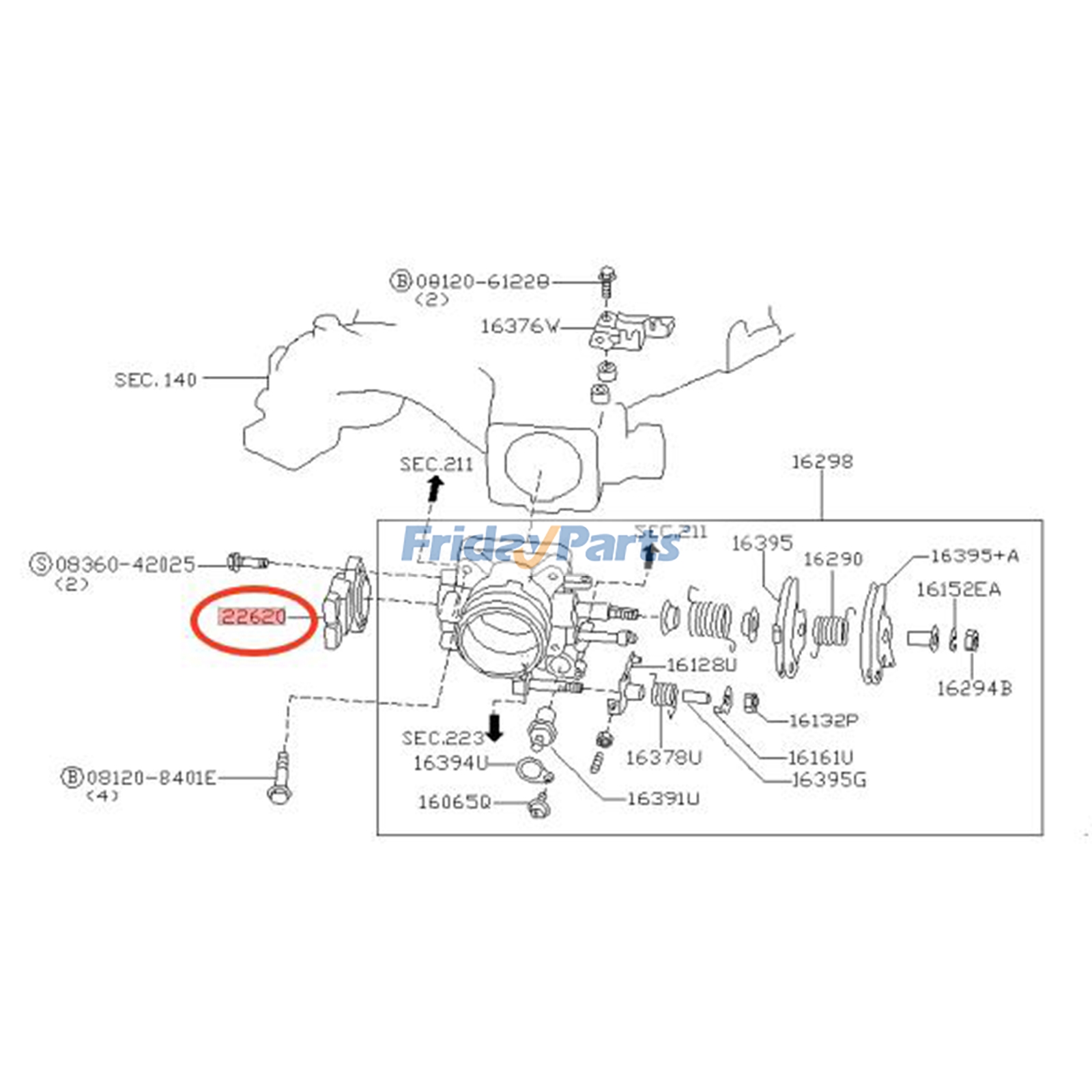 Capteur de position du papillonpour Véhicule