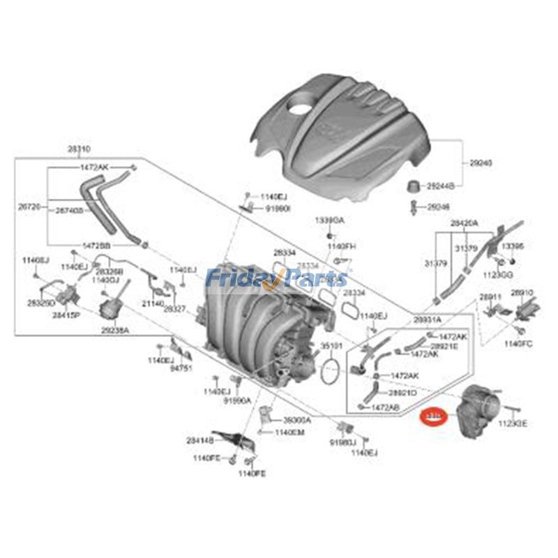 FridayParts Throttle Body