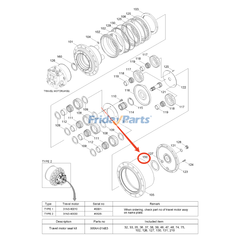 Thrust Plate for Excavator