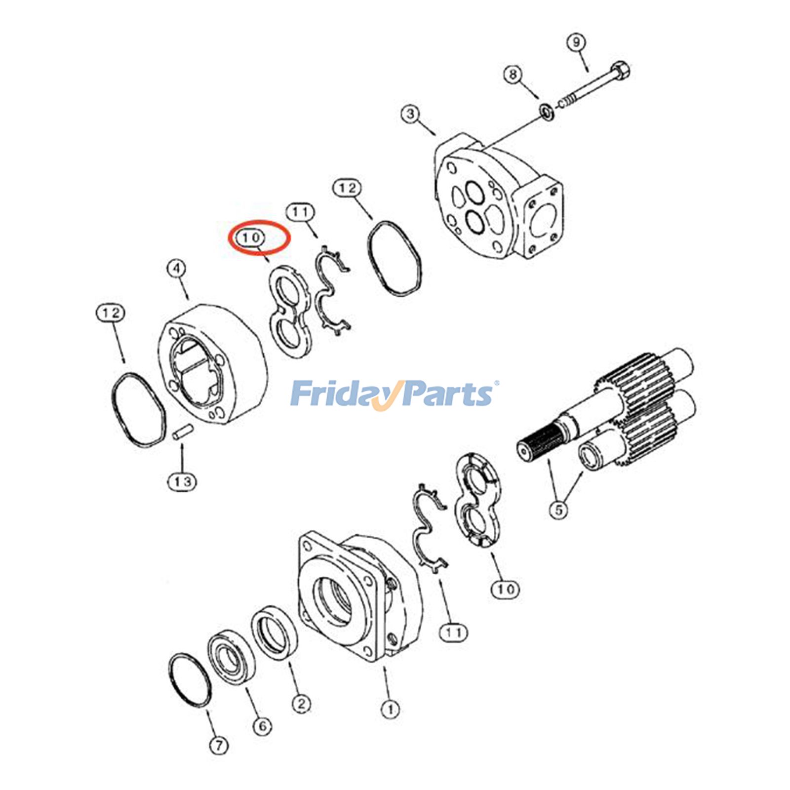 Thrust Plate for Harvester,Loader