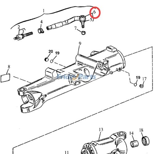 At309305 Tie Rod Assembly AT309305 for John Deere Loader 210C 310E 310G 410D 410G