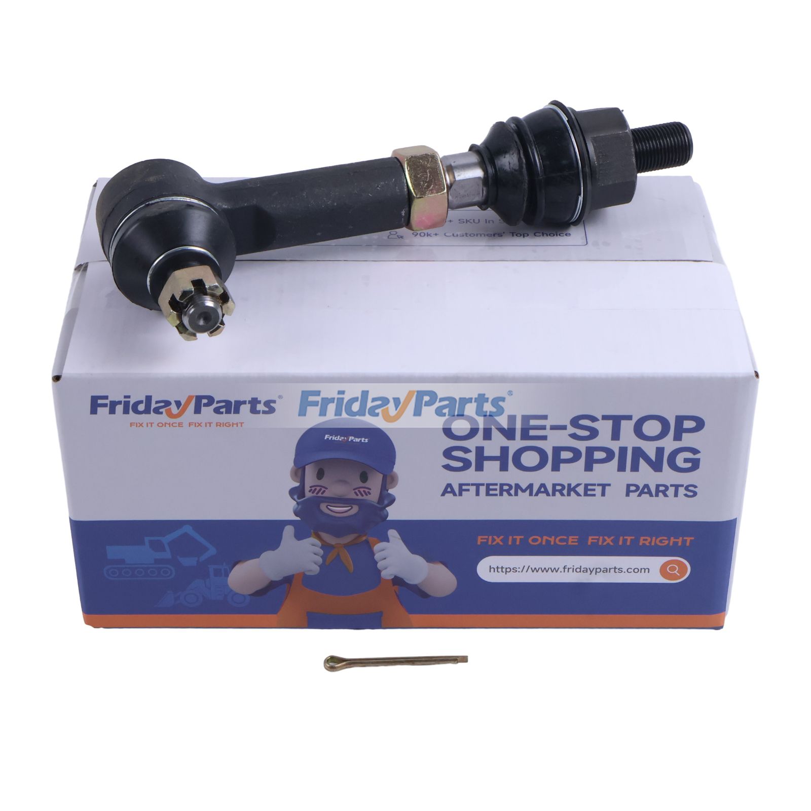 Extremo de barra de acoplamiento 19040018 TD03013700 para tractor Kubota L3130DT L3130GST L3240HST L3540GST L3940GST L3940DT L4400DT L3830DT