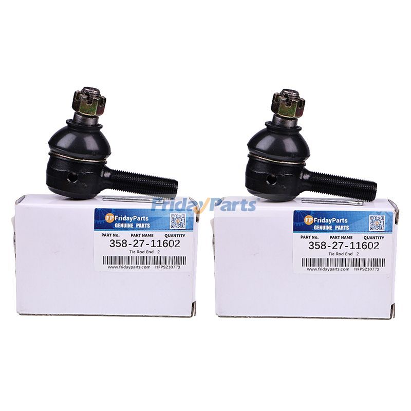 2PCS Tie Rod End 358-27-11602 for Komatsu Forklift FD10/15-16 FD10-15 FD14-15 FG07-3 FG09-3 FG15L-15 FG18D-15